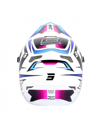 Casque Shot Rogue Enfant - Level - White Blue Pearly