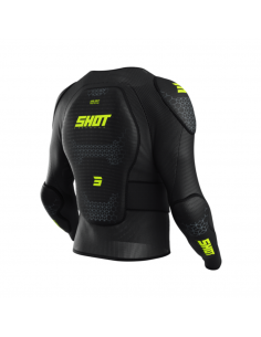 Gilet Shot Airlight Kid - Manches Longues - Black/Neon Yellow 2