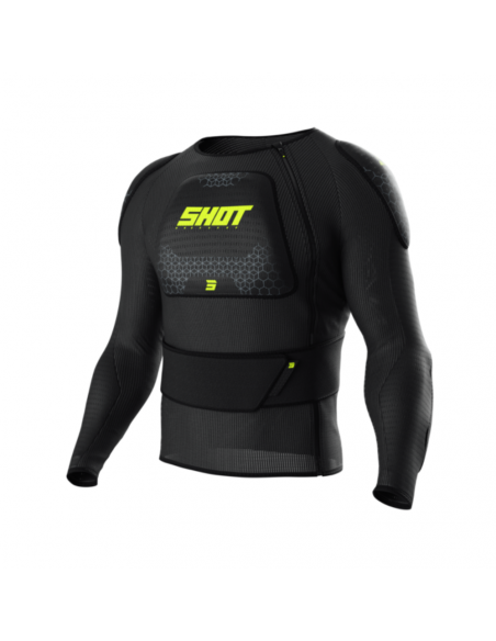 Gilet Shot Airlight - Manches Longues - Black/Neon Yellow