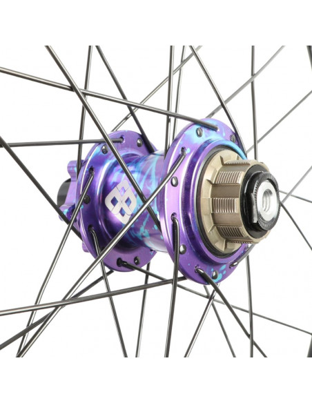 Roues 20" (451) Pride Wave Gloss Black / Pride Matrix 10/10mm - Splash Blu/Pur