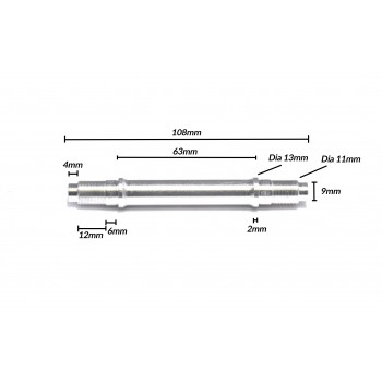 AXLE PRIDE RIVAL EX FRONT HUB 2