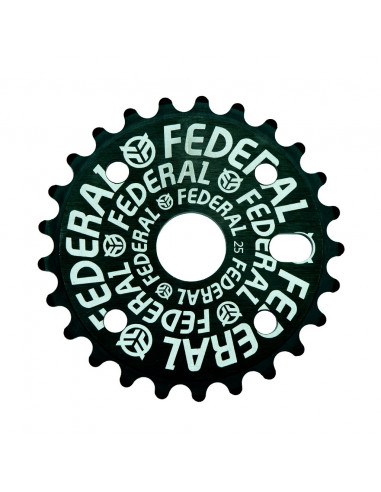 Federal Logo Solid Sprocket Black